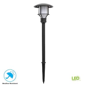 Low Voltage Black Outdoor Integrated LED Landscape Path Light