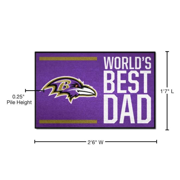 Fanmats Baltimore Ravens World's Best Dad Starter Mat