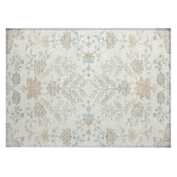 Chantille Machine Washable Indoor/Outdoor Abstract ACN2676 Ivory 2 ft. x 3 ft. Accent Rug