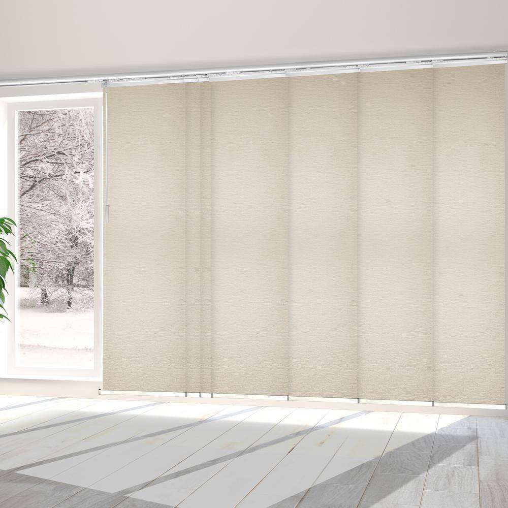 Macrame 110 in. - 153 in. W x 94 in. L Adjustable 7- Panel in White Single Rail Panel Track with 23.5 in. Slates price history on PriceWatchPro