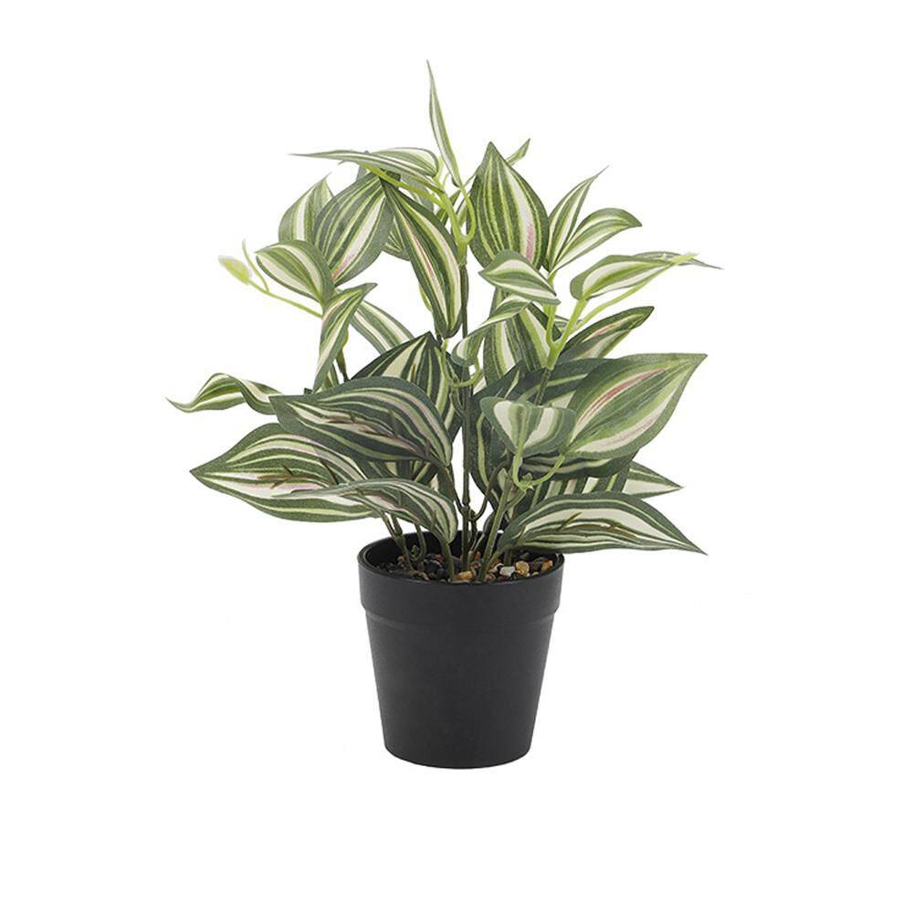 15 in. Green Small Artificial Plant Decor House Plants for Home Office Bathroom