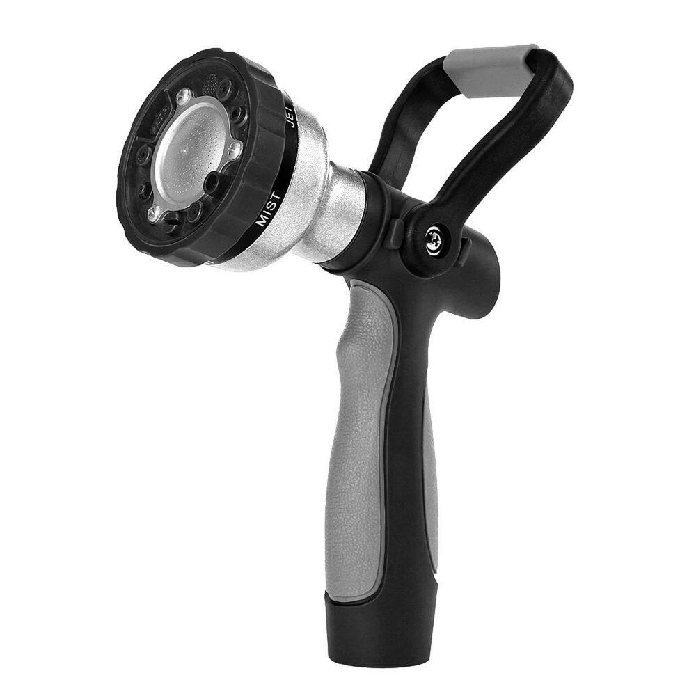 Heavy-Duty Zinc Fireman-Style Garden Hose Nozzle Watering Wand with 6 Spray Patterns, High-Pressure Ergonomic Handle price history on PriceWatchPro
