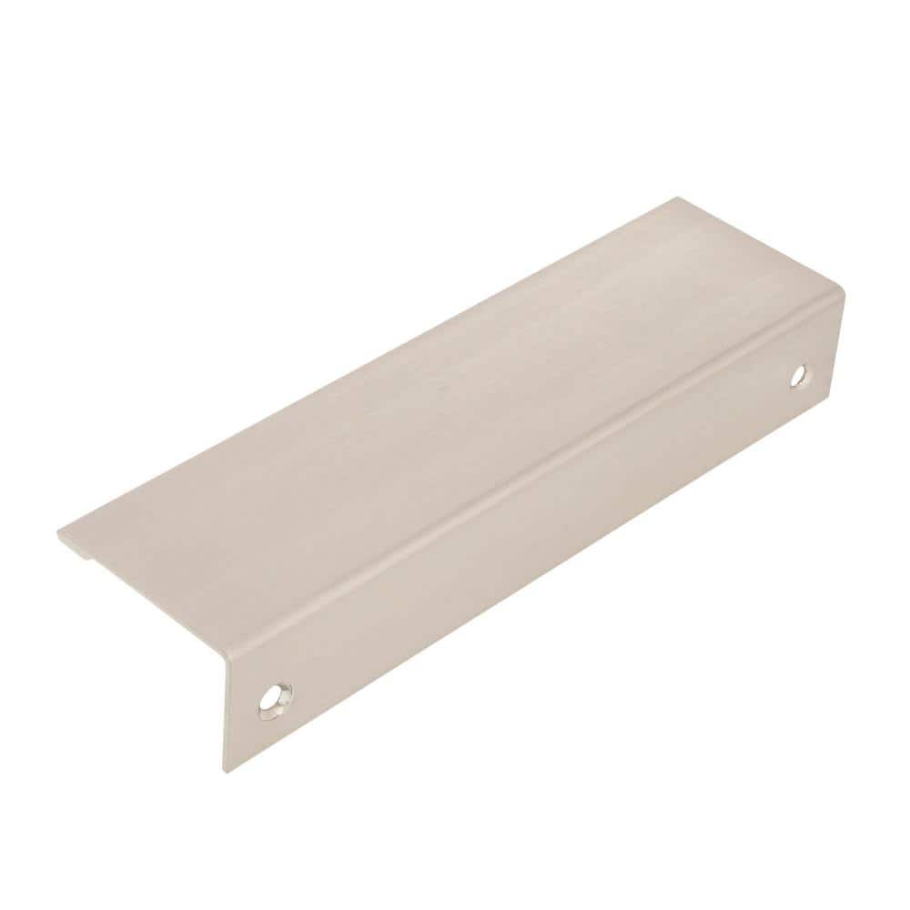 Brushed Nickel Modern Finger Cabinet Edge Pull