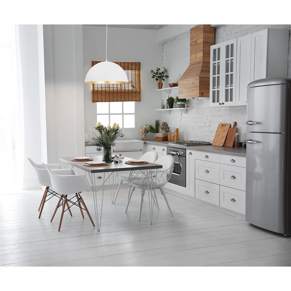White and Gold Dome Pendant Light for Indoor/Outdoor