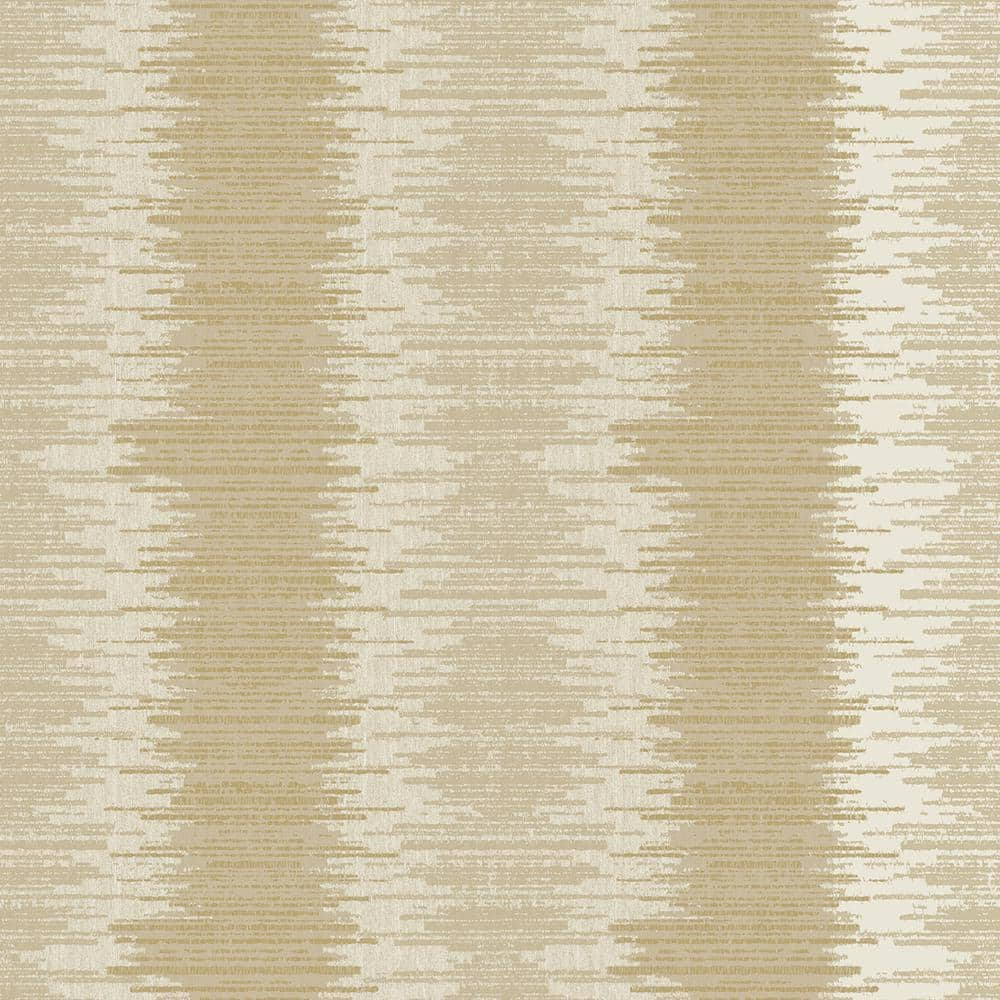 Metallic FX Silver and Gold Layered Stripe Non-Woven Paper Wallpaper ...