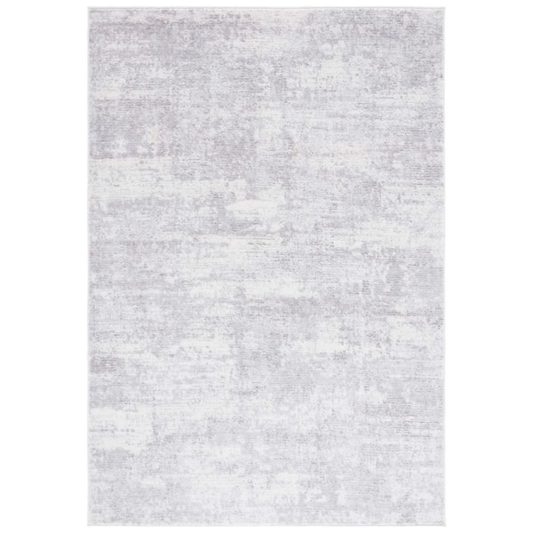 SAFAVIEH Amelia 3 ft. x 5 ft. Ivory/Light Gray Abstract Distressed Area Rug