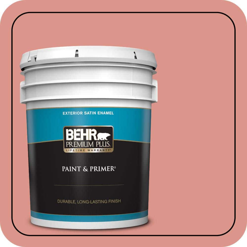 5 gal. #180D-4 Coral Serenade Satin Enamel Exterior Paint & Primer product image for price tracking