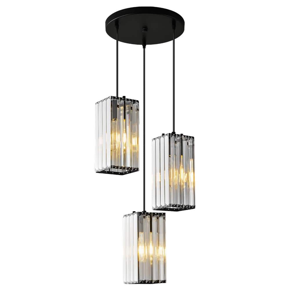 18W 3-Light Black Modern Pendant Light Mini Crystal Chandeliers For Corridor  Kitchen Island price history on PriceWatchPro