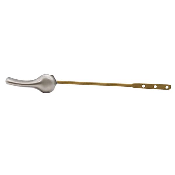 Front Mount Toilet Tank Lever in Satin Nickel