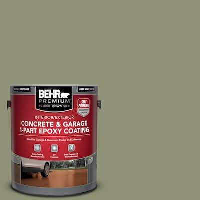 1 gal. #PFC-39 Moss Covered Self-Priming 1-Part Epoxy Satin Interior/Exterior Concrete and Garage Floor Paint