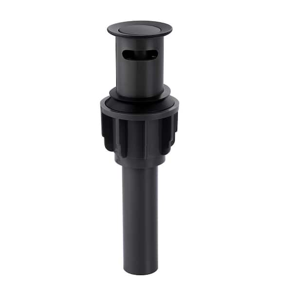 WOWOW Economical Easy Clean Pop Up Drain With Overflow in Black