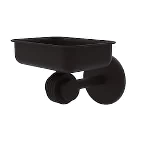 Satellite Orbit Two Collection Wall Mounted Soap Dish with Groovy Accents in Oil Rubbed Bronze