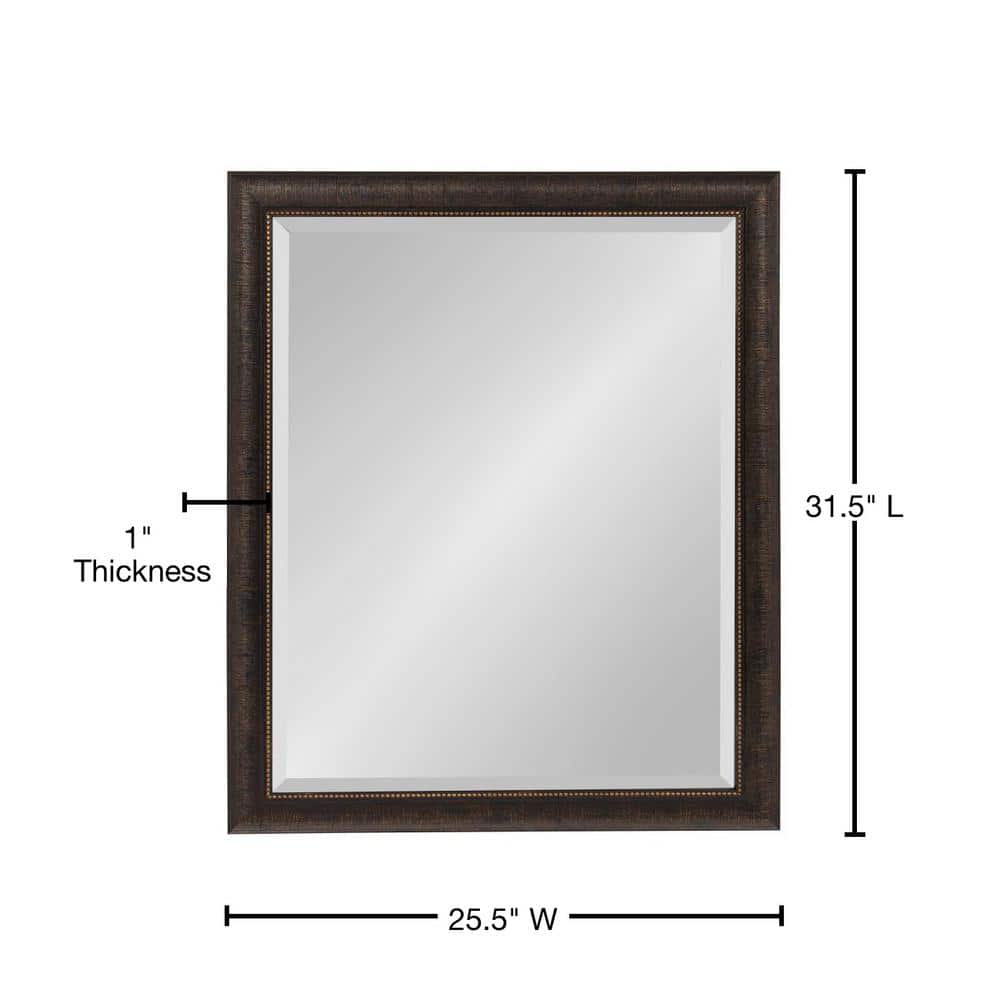 Elegant Full-Length Bronze Vanity Dresser Mirror, 31x36"