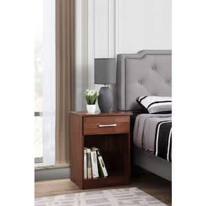Lindsey 1-Drawer Cherry Nightstand (24 in. H x 18 in. W x 16 in. D)