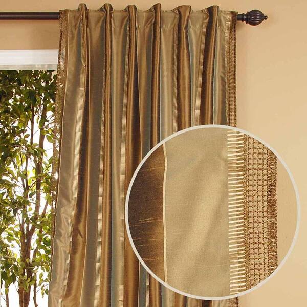 Home Decorators Collection Sheer Roshni Moss Back Tab Curtain