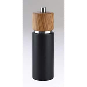 7 in., "Hannover" Matte black with Olive wood Pepper Mill