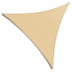 18 ft. x 18 ft. x 18 ft. Beige Triangle Shade Sail