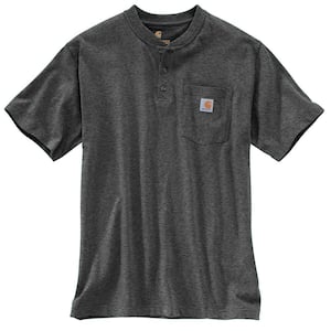 Men's Regular Small Carbon Heather Cotton/Polyester Short-Sleeve T-Shirt
