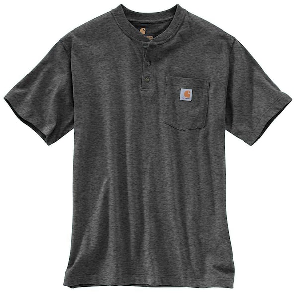 Carhartt Men's Regular Medium Carbon Heather Cotton/Polyester Short-Sleeve T-Shirt