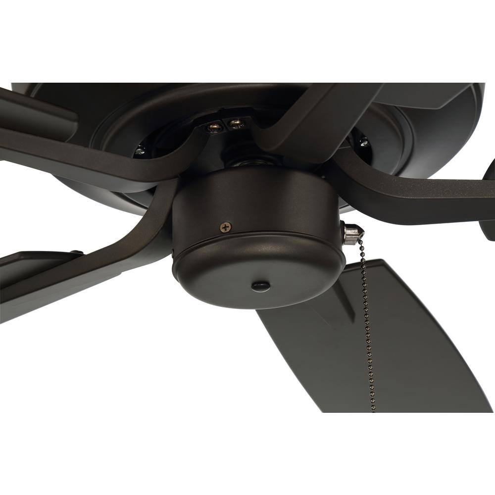 Espresso Steel 52" Ceiling Fan with LED Lighting and Remote