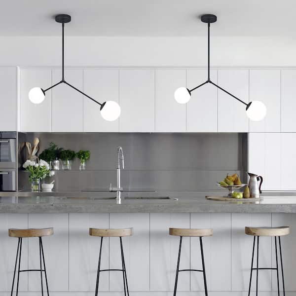 USOR 12-Light Black Chandelier - Vintage Industrial Candle Chandelier For Dining Room & Farmhouse Decor