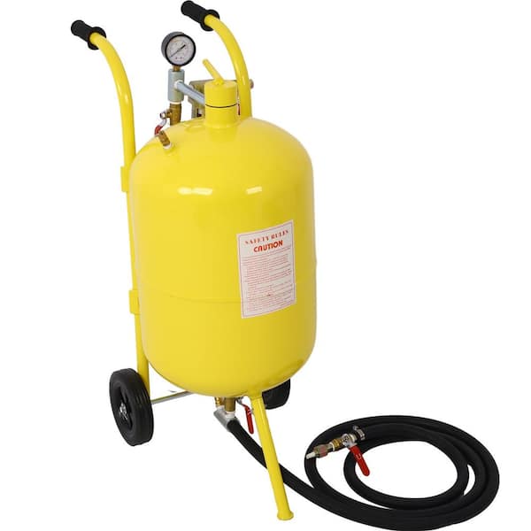 Amucolo 10 Gal Pot Sandblaster, 125 psi Pressure Sand Blasting Complete Kit  for Paint, Stain and Special Surface Treatment Yead-CYD0-3NP - The Home  Depot