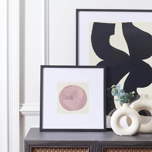 Marble Collector Framed Mixed Media Abstract Wall Art 4 in. x 19 in.