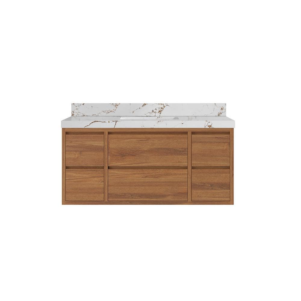 Willow Collections Madison Float In W X In D X In H Single Sink Bath Vanity In Dark