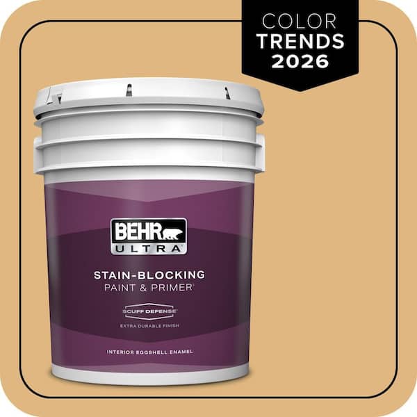 BEHR ULTRA 5 gal. #M270-5 Beehive Extra Durable Eggshell Enamel Interior Paint & Primer