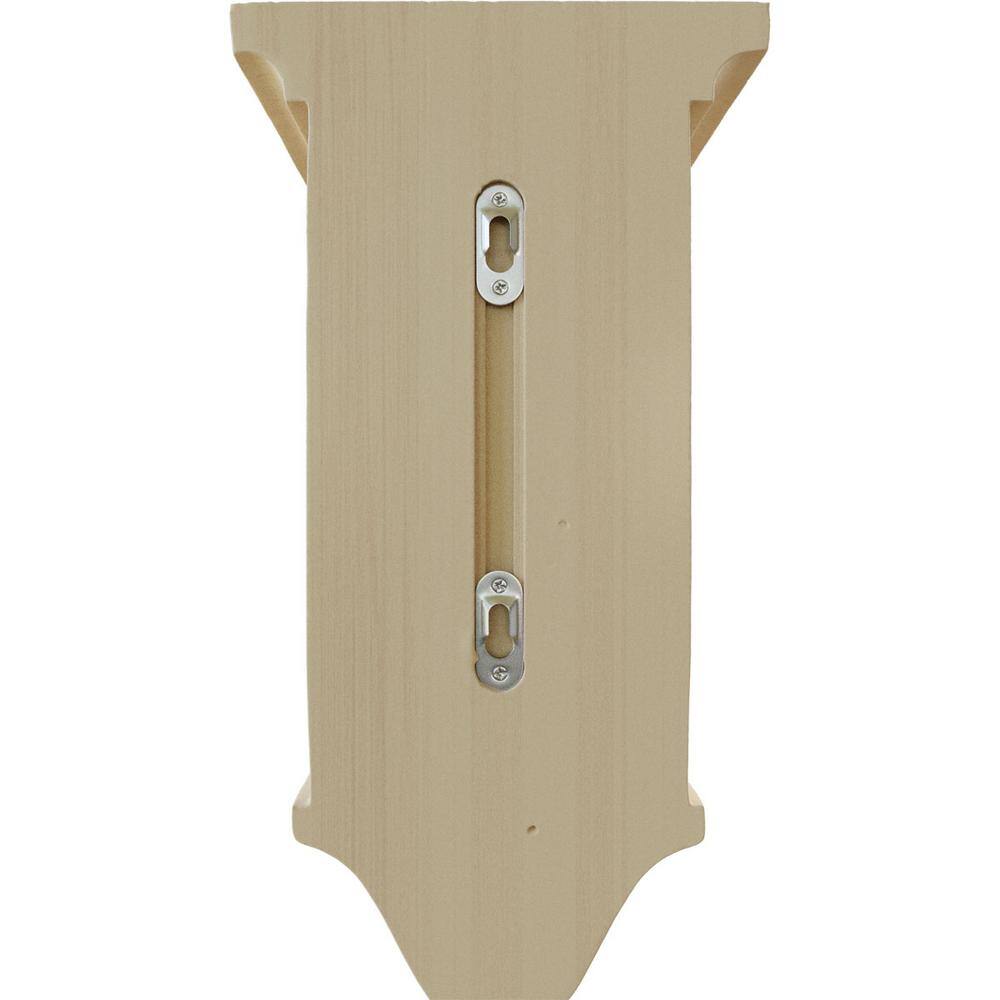 Unfinished Rubberwood Traditional 14" Corbel