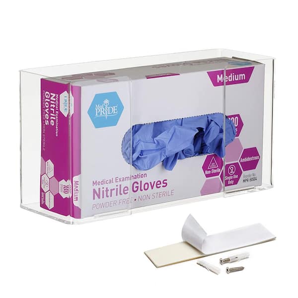 Single Box Capacity Acrylic Glove Dispenser (2-Pack)