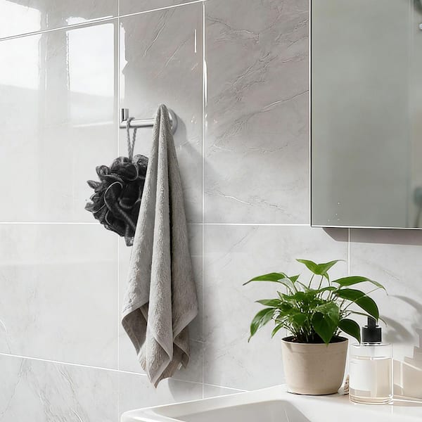 J-Hook Double Robe/Towel Hook Stainless Steel in Matte Black