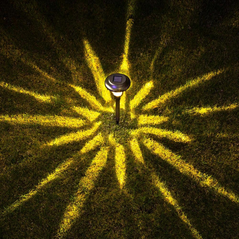 Black Solar Powered Integrated LED Pathway Light Multipack