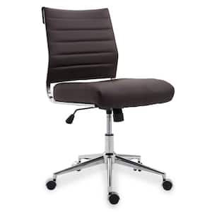 Tremaine Brown Task Chair in Vegan Leather