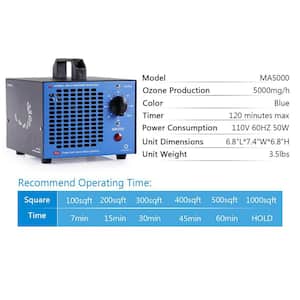 Commercial Ozone Generator 5000 mg/h Air Purifier
