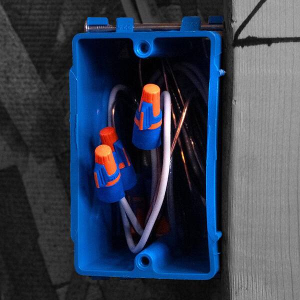 IDEAL Twister ProFLEX Mini Orange/Blue Wire Connector, Jar