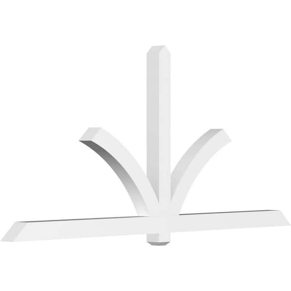 Ekena Millwork Redmond 96 in. W x 44 in. H x 4 in. D Signature Polyurethane Bracket