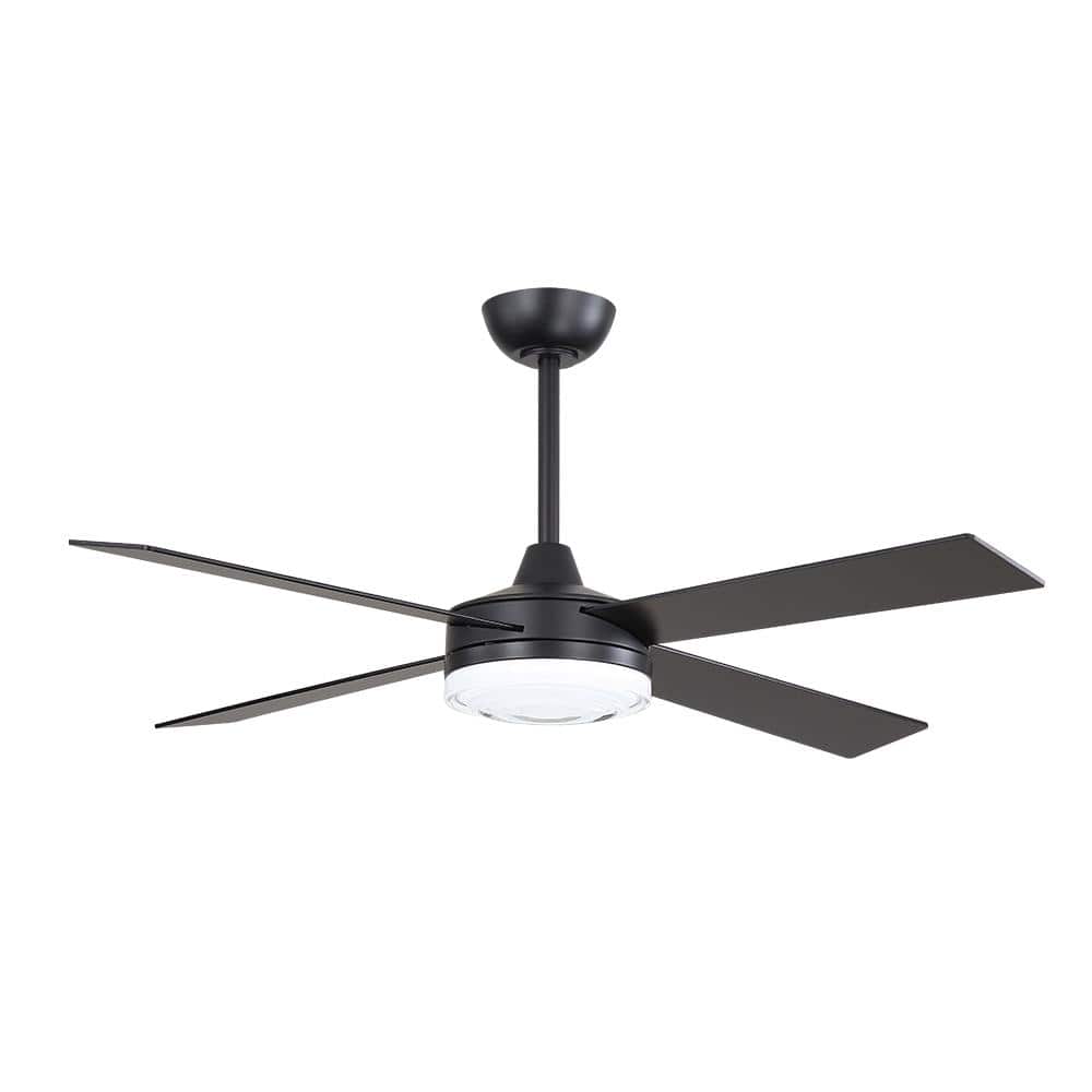 52 in. (4.3 ft. ) Indoor Ceiling Fan with Integrated LED, Glass Shade, Black price history on PriceWatchPro