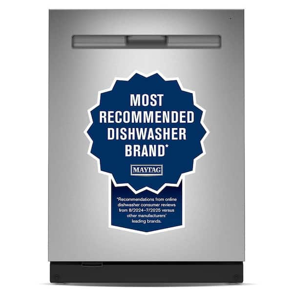 24 in. Top Control Built-In Tall Tub 47 dBA Dishwasher in Fingerprint Resistant Stainless Steel with PowerBlast Cycle