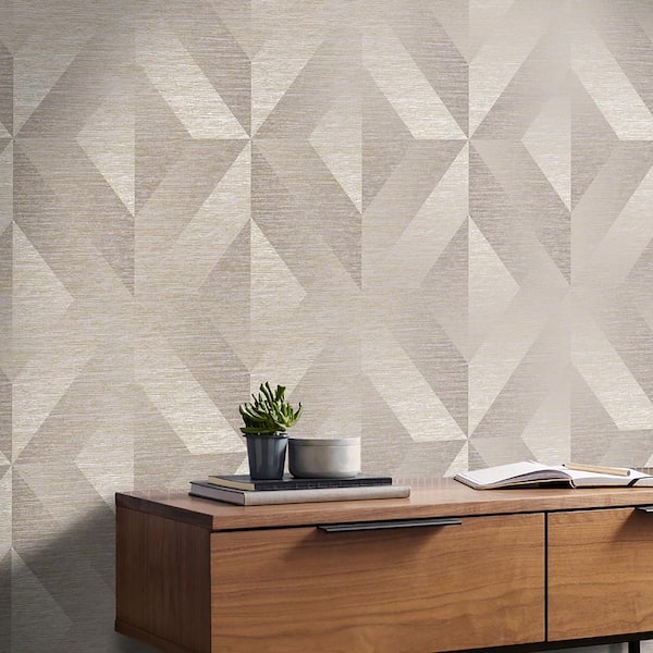 Atelier Geo Stone Neutral Cream Geometric Paste the Wall Wallpaper