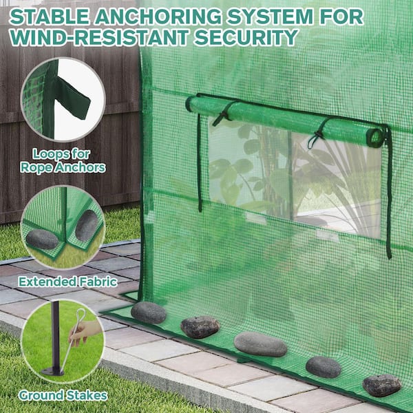 COOS BAY 6 ft. x 6 ft. Pop-Up Walk-In Gardening Portable