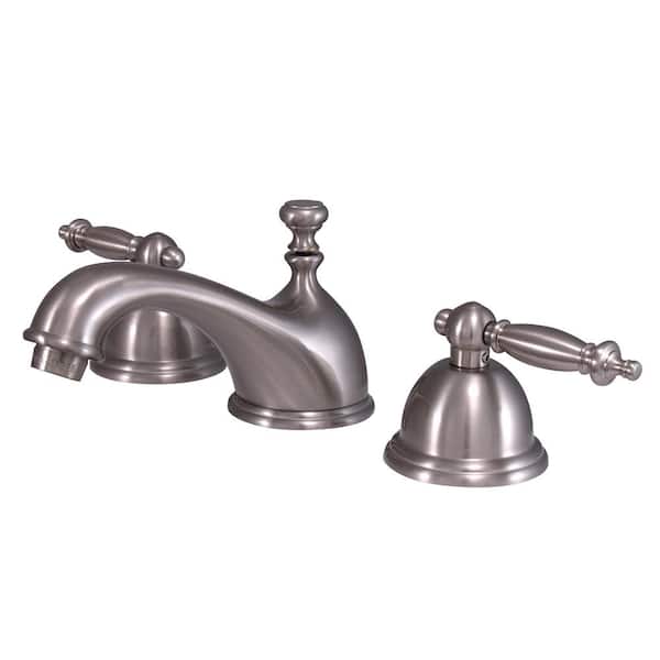 Kingston Brass Danvers 8 in. Widespread 2-Handle Bathroom Faucet in Brushed Nickel