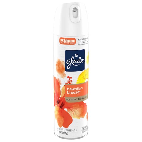 7. 3oz., Odor Fighting Soft Mist Air Freshener Room Spray, Hawaiian Breeze, Odor Eliminator 1-Count