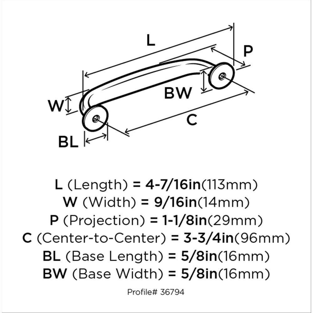 Satin Nickel Traditional Cabinet Drawer Pull with Mounting Hardware