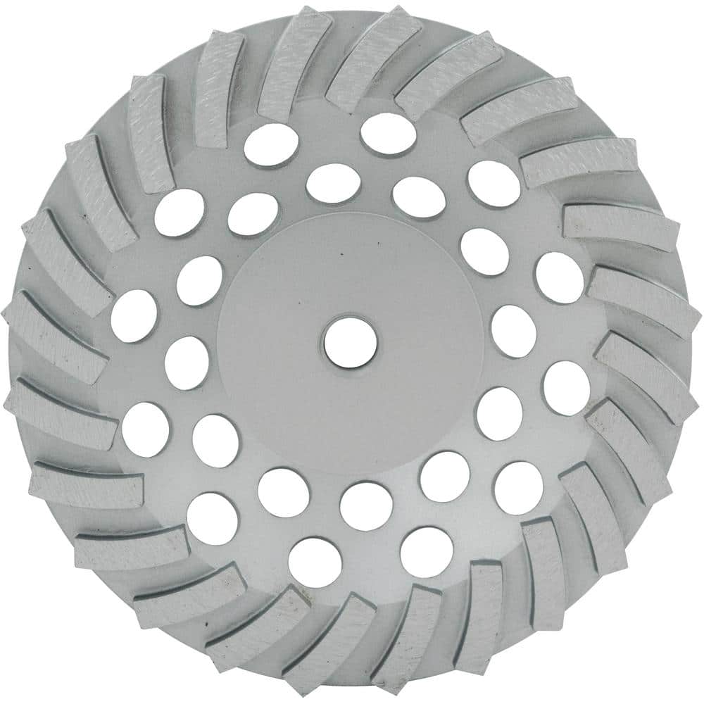 7" Turbo Diamond Cup Grinding Wheel Surface prep 24 seg threaded 5/8-11 