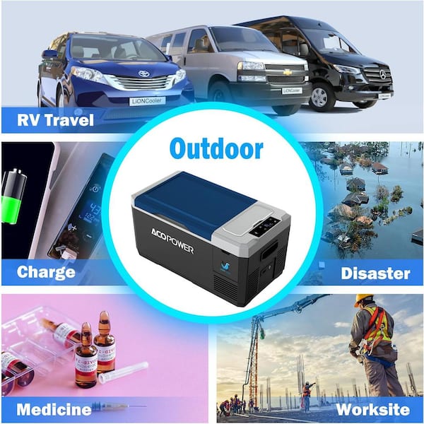 ITOPFOX 19 qt. Portable Car Freezer Food and Beverage Chest