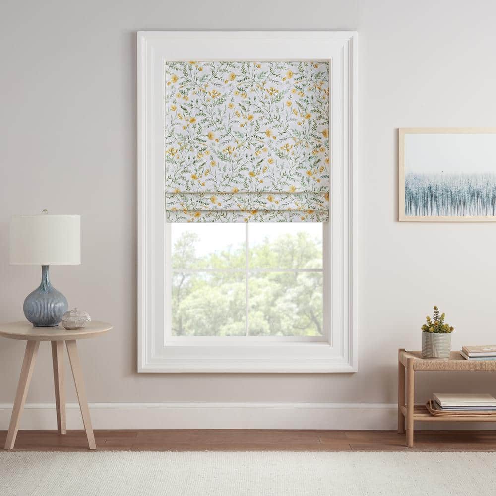 Aloe Botanical Cordless Blackout Roman Shade 64" x 27"