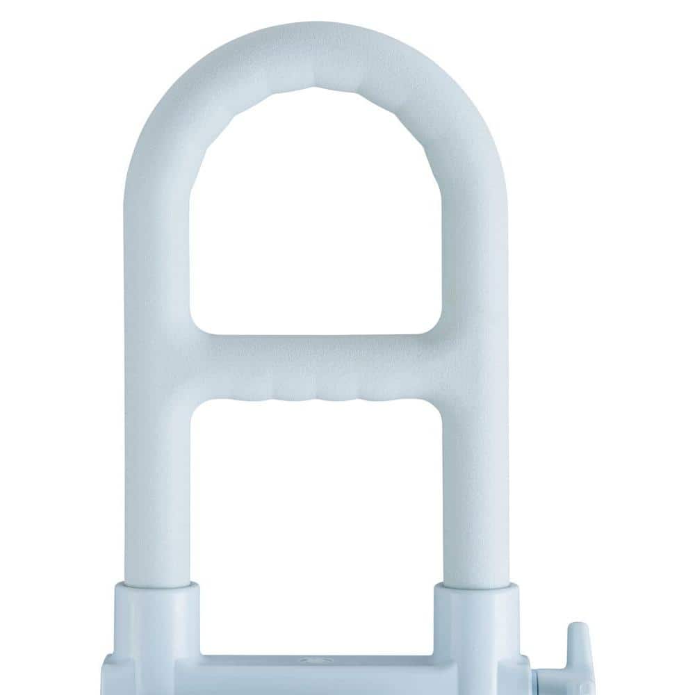 White Stainless Steel Bathtub Grab Bar with Microban
