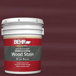 5 gal. #ST-106 Bordeaux Semi-Transparent Waterproofing Exterior Wood Stain