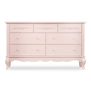 Aurora Blush Pink Double Dresser (7-Drawer)